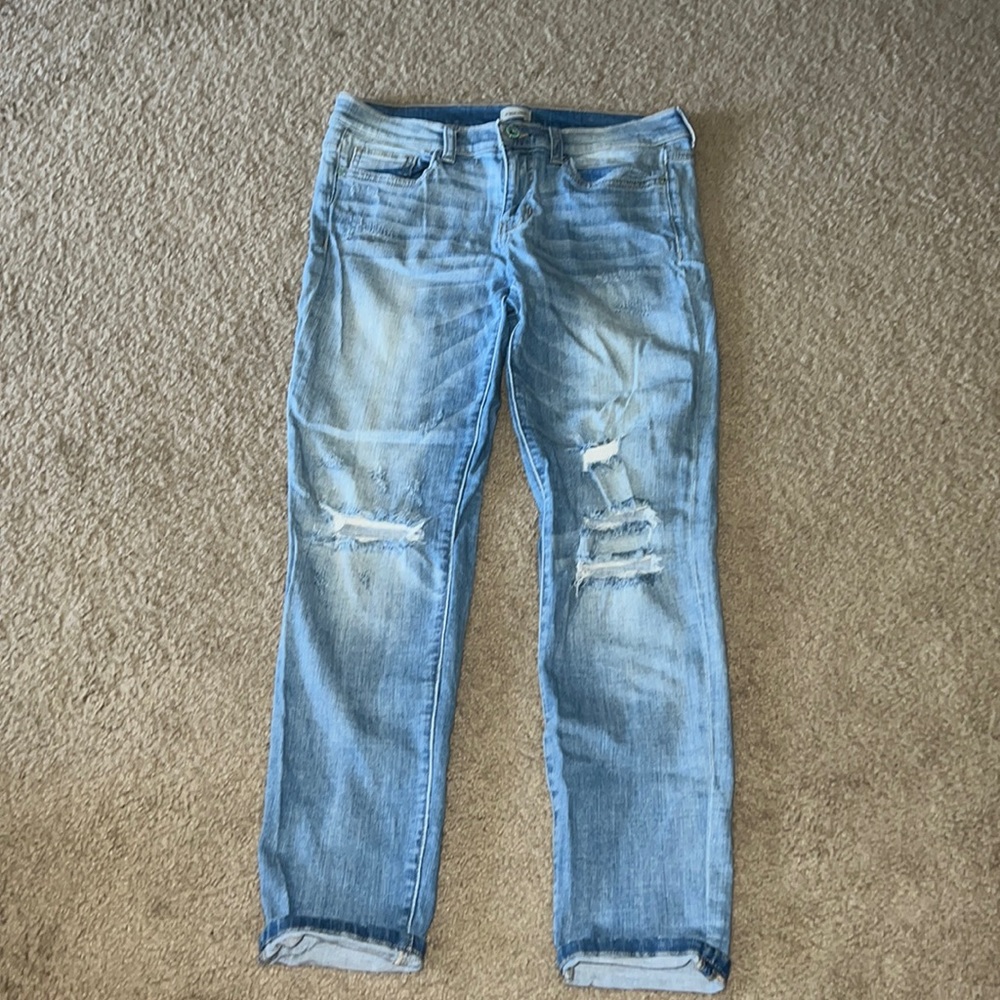 Distressed jeans